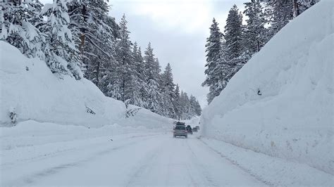 I-80 has reopened in both directions over Donner Pass. . Donner pass snow depth 2023